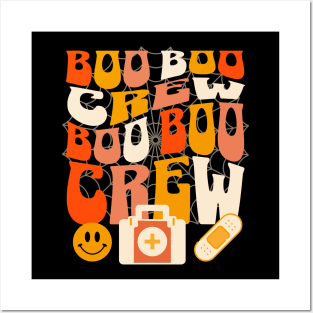 Boo Boo Crew - Matching RN Groovy Nurse for Halloween Posters and Art